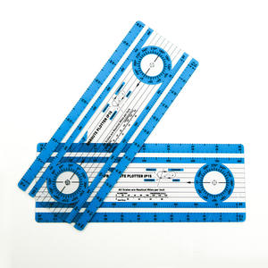 ไม้บรรทัดนำทางในห้องนักบินแบบกันน้ำตามมาตรฐาน ICAO ทำจากพลาสติก ใช้สำหรับวางแผนการบิน มีเครื่องหมายเรืองแสงในที่มืด สำหรับการบินกลางคืน ยี่ห้อ <span class=keywords><strong>Shihai</strong></span> - Product Image 3