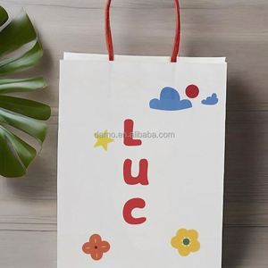 Sacs de courses en kraft écologiques haut de gamme, impression offset, épaisseur personnalisée, logo pour le transport de fleurs, sushis, lait, emballage cadeau - Product Image 3
