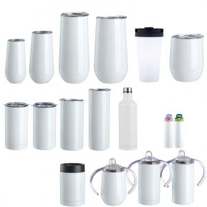 Envío Gratis en EE. UU. Vaso Recto de Acero Inoxidable de 12oz, 15oz, 20oz, 30oz con Pantalla de Temperatura, Ecológico, Blanco para Sublimación - Product Image 1