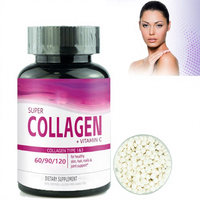 Compléments de collagène marin hydrolysé en vrac OEM, L-glutathion, vitamine C, biotine, comprimés de super collagène personnalisés pour les soins des cheveux et de la peau