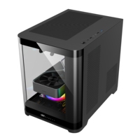 Lovingcool 2027 Factory Style ATX PC Tower Cabinet CPU Case Kaca Lengkung Full Tower Gaming Desktop Computer Case Cyborg PC Case