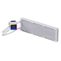 Ventilateurs RGB haute performance, refroidisseur de processeur liquide, excellente dissipation thermique, dissipateur thermique en aluminium personnalisé, boîtier d'ordinateur de jeu, fluide