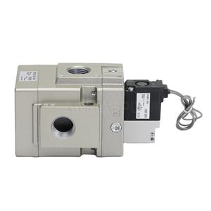 صمام ملف لولبي ثلاثي الاتجاهات من نوع SMC سلسلة VG342-3G-04A، وصلة G RC NPT 1/2 <span class=keywords><strong>3</strong></span>/4 1، صمامات تحكم هوائية مقاومة للغبار تعمل بالتحكم التلقائي - Product Image 1