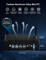Mini PC de bureau industriel embarqué Hystou, nouveau processeur Intel Core i5, 64 Go de RAM DDR4, 4K pour HD, 8 ports USB, port RS232, sans ventilateur