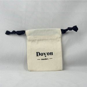 Fashion Cotton <b>Drawstring</b> Bag Portable Canvas <b>Pouch</b> Bag Breathable Biodegradable <b>Drawstring</b> Bag - Product Image 1