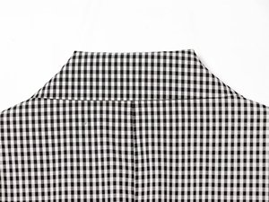 Blazer a Cuadros Clásico con Cinturón para <span class=keywords><strong>Mujer</strong></span>, Verano 2026, Estilo Europeo, <span class=keywords><strong>Chaqueta</strong></span> <span class=keywords><strong>de</strong></span> Oficina, Fabricante <span class=keywords><strong>de</strong></span> Ropa en China, OEM/ODM, Abrigo Formal - Product Image 6