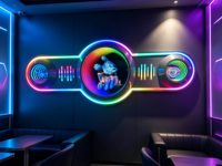 Enseigne LED Miroir Infini Personnalisée, Boîte à Lumière Tunnel Abysse, Panneau Acrylique RGB à Changement de Couleur pour Décoration Murale Bar KTV