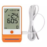 Registrador de humedad de temperatura digital de alta precisión 100000 puntos para registrador de datos de temperatura Bluetooth