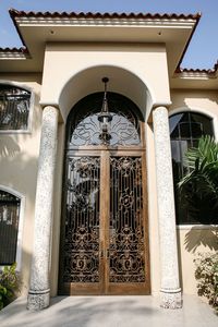 Porte d'entrée extérieure de sécurité en verre moderne de luxe de haute qualité, 6 m de haut, à double battant, pour villas, surdimensionnée - Product Image 3