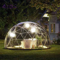 Tentes transparentes de dôme d'igloo de tente claire imperméable de dôme pour la serre chaude de restaurant de jardin