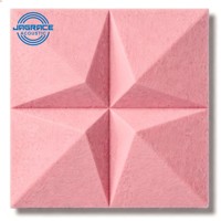 Élément acoustique en polyester texturé 3D, écologique, carreaux sculptés absorbants le son pour studio d'enregistrement professionnel