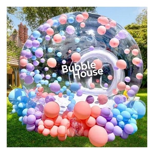 Dôme Gonflable Transparent Fun House pour Enfants - Château Bulle Extérieur - Tente à Ballons Gonflables - Product Image 1