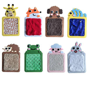 Jouets sensoriels en tissu 3D Aofit pour enfants autistes, impression personnalisée d'animaux, tissu doux sensoriel froissé, toucher doux, jouet pour bébé chien - Product Image 6