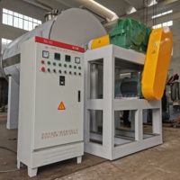 Secador de paletas rotativas horizontal de acero inoxidable con control PLC para producción de biodiésel a partir de madera