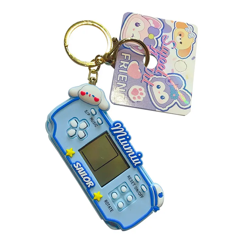 Top vente créatif portable Puzzle porte-clés accessoires doux étoile amis série brillant quatre étoiles jeu Machine cadeaux