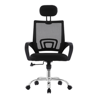 Chaise de bureau ergonomique en maille avec accoudoirs fixes pour personnes en surpoids, cadre noir et blanc, inclinaison et levage électriques, design moderne