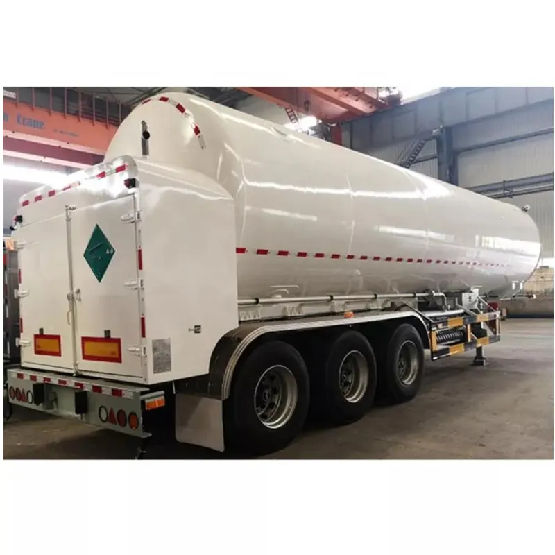 20m3 minyak Diesel LOX LNG CNG LAR truk tangki penyimpanan Gas cair kriogenik untuk transportasi tangki transportasi cairan
