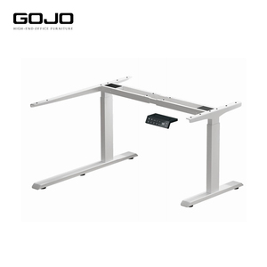 Ergonomic hình chữ <span class=keywords><strong>L</strong></span> PC máy tính xách tay bàn động cơ kép đứng bàn văn phòng điện điều chỉnh chiều cao bằng Gỗ Kim Loại Thiết kế mới <span class=keywords><strong>L</strong></span> hình - Product Image 4