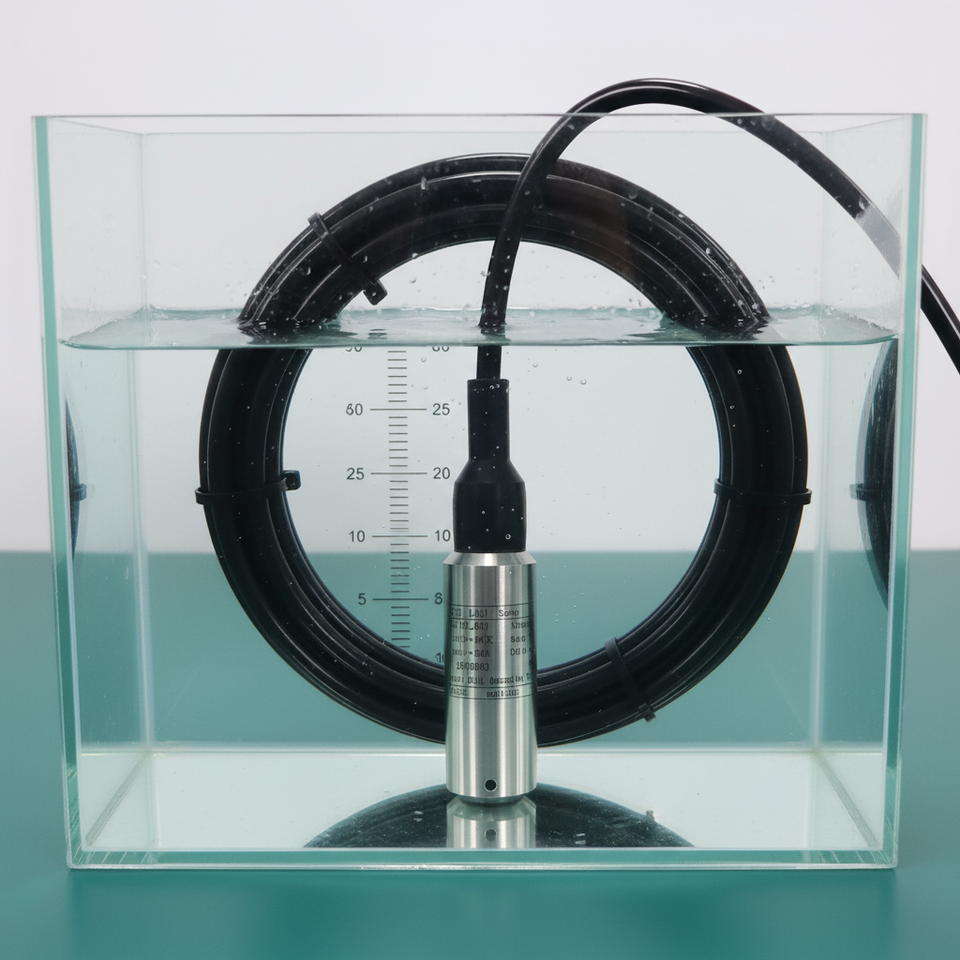 Factory 4-20mA Submersible Hydrostatic tank Water Level Sensor Water ...