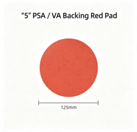 Tampon de polissage Fortunebrasive 3'' en polyuréthane rouge avec support EVA et fixation auto-agrippante pour verre optique, lentilles, peinture automobile et finition de surface de précision