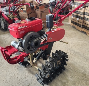 Trattore Agricolo Filippine 180E/9HP Motore <span class=keywords><strong>Diesel</strong></span> Raffreddato ad Acqua a Doppio Binario Cingolato Mini Motozappa - Product Image 1