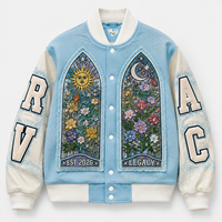 Blouson Teddy Personnalisé Hiver Faible MOQ, en Cuir Véritable, Bomber de Collège Vintage, Vestes Brodées pour Hommes