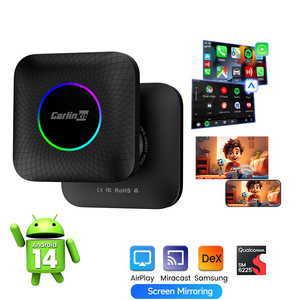 Casting Streaming SM6225 8G 128Gb Wifi6 Bluetooth Wireless Ai Box Carlinkit Carplay Ai Box Android 14 TV Cars Play for Youtube - Product Image 1