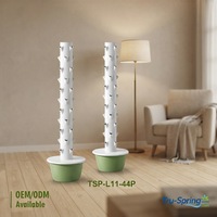 Système d'irrigation vertical Tru-Spring TSP-L 11, tour de plantation hydroponique automatique à 11 niveaux, en plastique anti-UV, avec arrosage