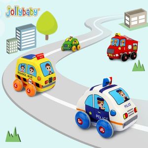 Jollybaby - Camión de Bomberos y Coche de Policía de Peluche Suave para Bebés, con Función de Retroceso por Fricción, Venta al Por Mayor - Product Image 6