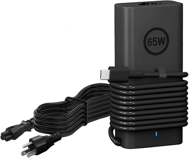 Factory Direct 65W USB-C PD Laptop Charger 20V 3.25A USB C AC Adapter for Dell XPS 13 LA65NM190 0M1WCF DA65NM190 24 Months OTP