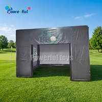 Cabine de publicité de tente de salon commercial de boîtier de simulateur de golf gonflable avec logo personnalisé