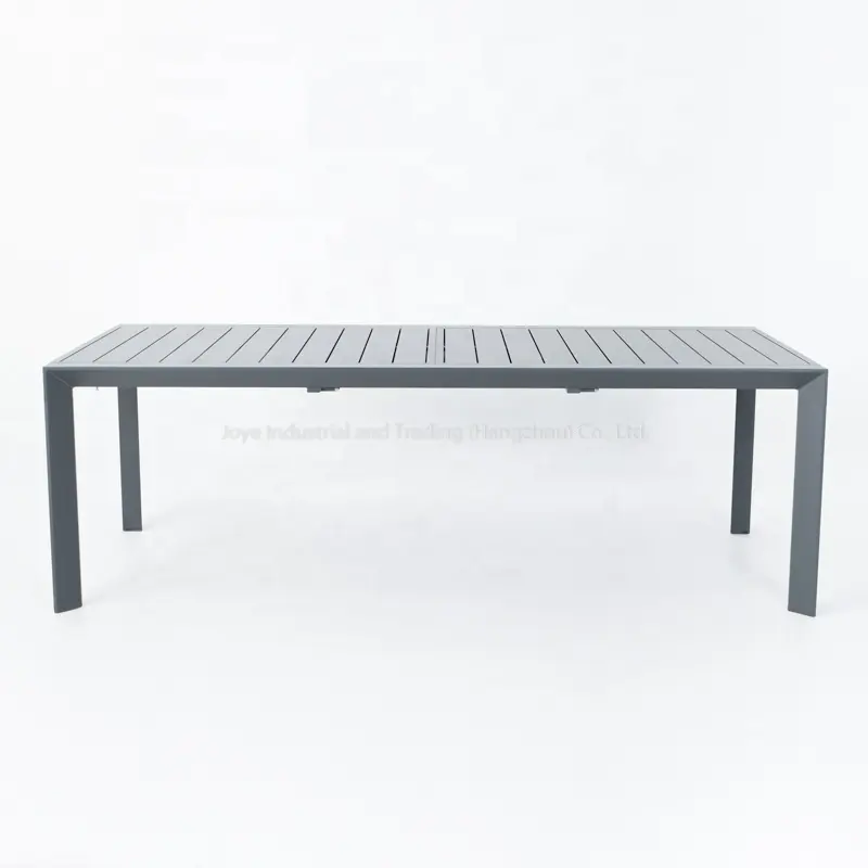 Joyeleiure Modern Design Rechthoek Eettafel Aluminium Verlengtafel Voor Keuken Tuin Hotel En Huis Eetmeubilair