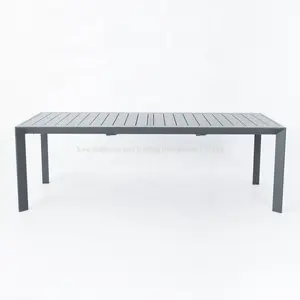 Joyeleisure现代设计矩形餐桌铝制延伸桌，用于厨房花园酒店和家庭餐饮家具