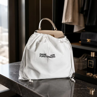 Sac de rangement en toile de coton pour chapeau, grand sac à cordon réutilisable, housse anti-poussière personnalisée pour chapeau et sac à main, vente en gros