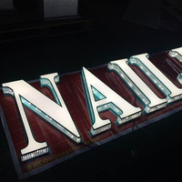 Enseigne Lettre Lumineuse à Boîtier Métallique LED COSUN Personnalisée, Alphabet Lumineux 3D Publicitaire