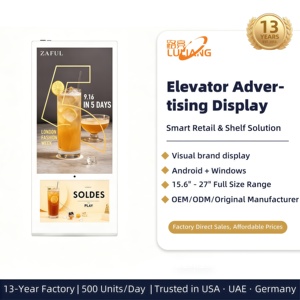 Affichage publicitaire compact pour ascenseur, 18,5/21,5 pouces, 4K, animation |   Kiosque Android vertical mince pour ascenseurs d'hôtels de luxe - Product Image 6