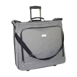 Échantillon gratuit : Sac de voyage noir avec accessoires, prix usine, poche zippée, housse respirante et anti-poussière - Product Image 6