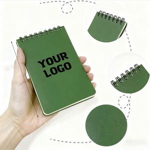 Custom Logo <b>Notepad</b> Waterproof Stone Paper Pocket Size Top Spiral All Weather Notebook - Product Image 1