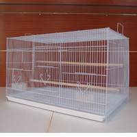 Vente en gros cage à oiseaux extra large perroquets canari autres animaux de compagnie 76.5x45x46cm cage à oiseaux en fer forgé en acier massif transporteur extérieur