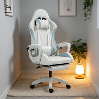 Chaise de jeu réglable EaseNeat pour adultes, fauteuil inclinable ergonomique avec repose-pieds rétractable