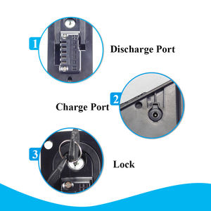 Burchda r5 פרו חשמליים מוסתרים 48v 20ah מטען ליתיום-יון מטען סוללה 1000w - Product Image 3