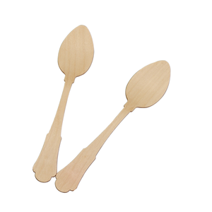 Ensemble de cuillères jetables en bois de bouleau écologiques, couverts de cuisine, serviette, sel, emballage en papier pour la restauration rapide - Product Image 5