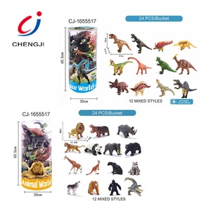 Juego de 24 Figuras de Animales Salvajes de Plástico para la Selva, Mundo <span class=keywords><strong>Animal</strong></span>, Simulación 3D, Modelo de Bosque, Animales de Vinilo Suave - Product Image 4