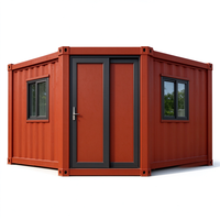 Maison conteneur extensible de luxe QIANBANG à double aile, deux chambres, hôtel préfabriqué pliable, logement modulaire