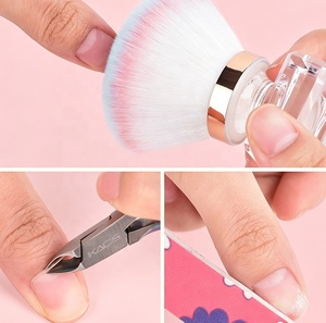 Brosse de nettoyage pour ongles en cristal et diamant, outil de nettoyage de maquillage, brosse à poussière pour ongles en nylon en forme de champignon ou de fleur, vente en gros - Product Image 6