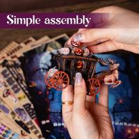 Puzzle Kayu 3D DIY Kerajinan Miniatur Rumah Kit Set Mainan Bangunan Model