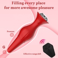 Jouets sexuels pour adultes avec contrôle sans fil APP Vibrateur anal en silicone et masseur de prostate pour hommes Masturbateur féminin pour femmes-Gay Friendly
