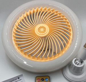 Lampe de ventilateur de plafond LED E27 à vis Intelligent Télécommande Silencieuse Lampe de ventilateur de plafond pour le salon et la chambre à coucher - Product Image 6