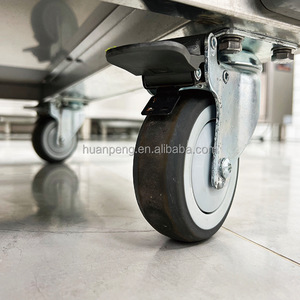 Besi tahan karat komersial katering, Kabinet penghangat makanan dengan troli berdiri keranjang penghangat makanan listrik - Product Image 5