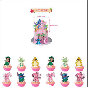 อุปกรณ์ตกแต่งเค้ก ป้ายกระดาษติดเค้ก ลายการ์ตูน <span class=keywords><strong>ส</strong></span>ำหรับเ<span class=keywords><strong>ส</strong></span>ียบตกแต่งเค้ก - Product Image 6